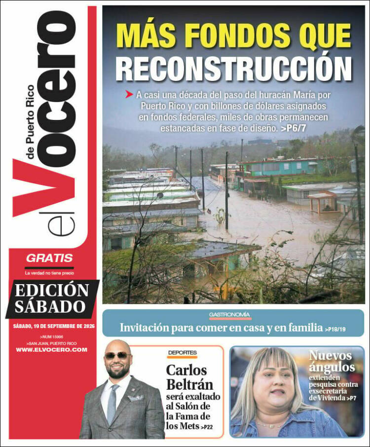 Portada de Vocero (Puerto Rico)