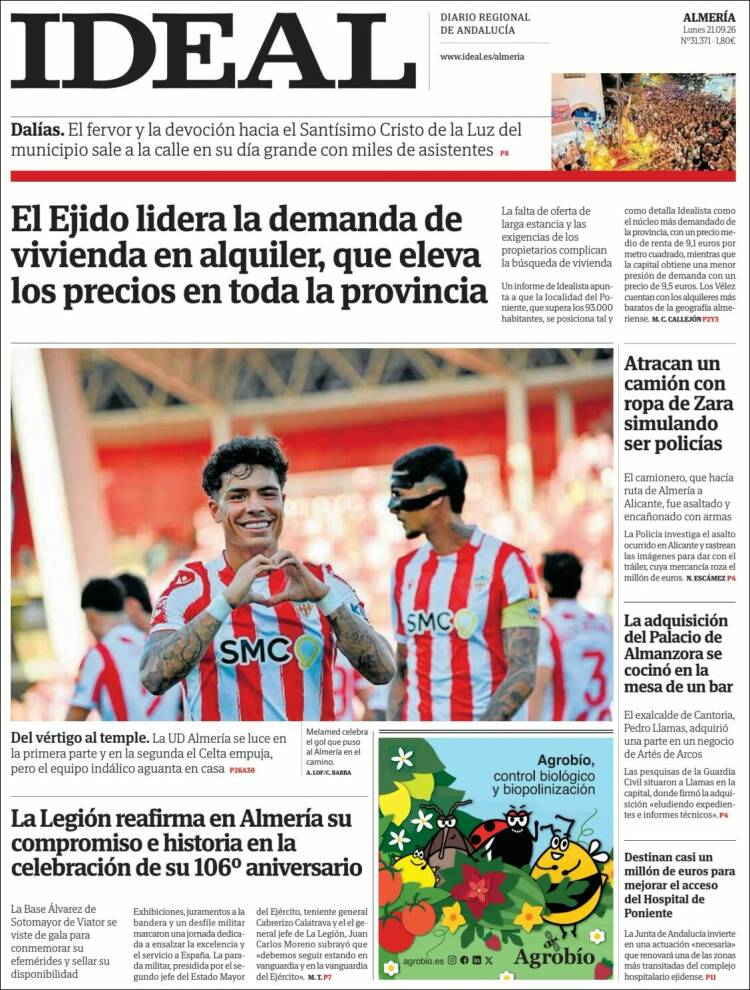 Portada de Ideal Almeria (Espa&ntilde;a)