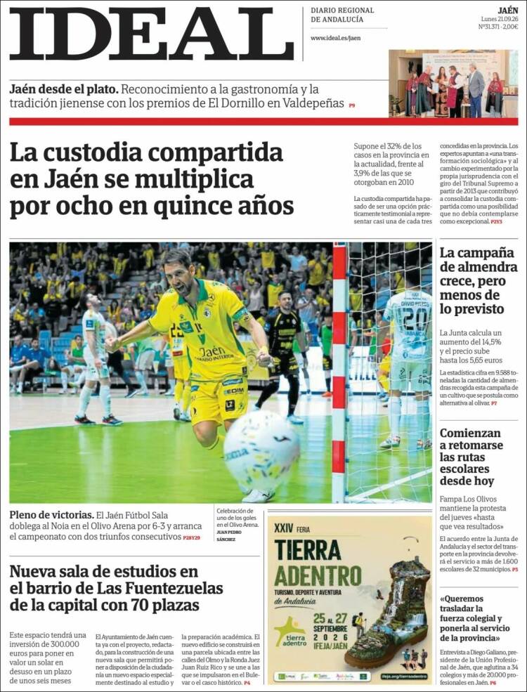 Portada de El Ideal de Jaén (Espa&ntilde;a)