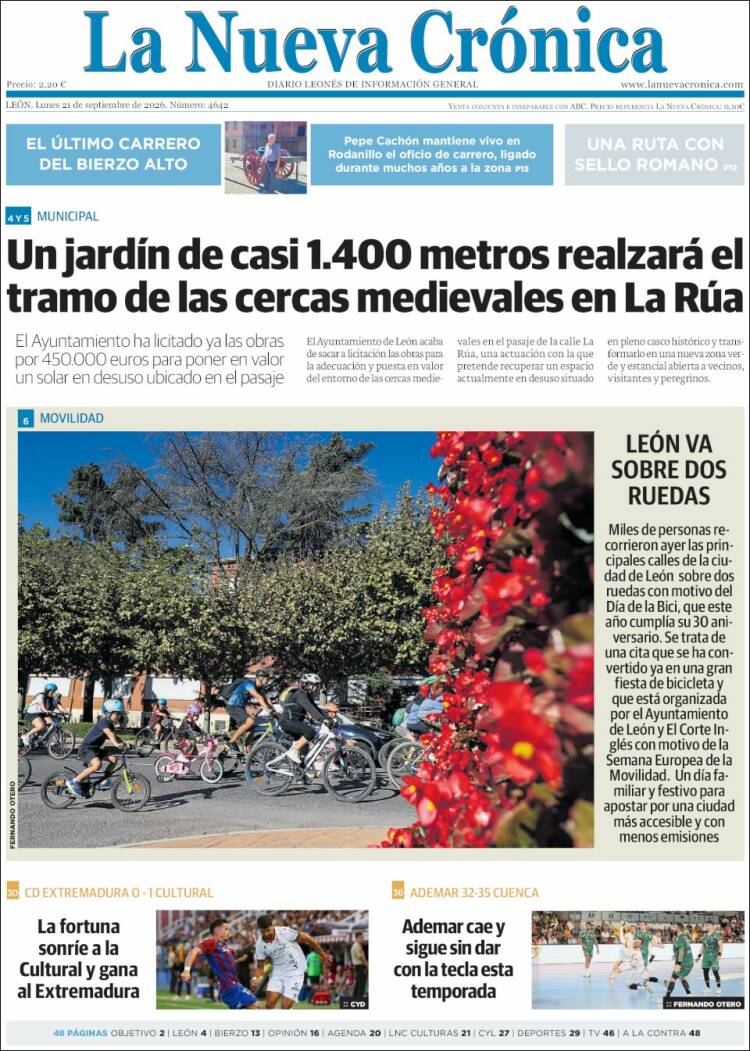 Portada de La Nueva Crónica (Espa&ntilde;a)