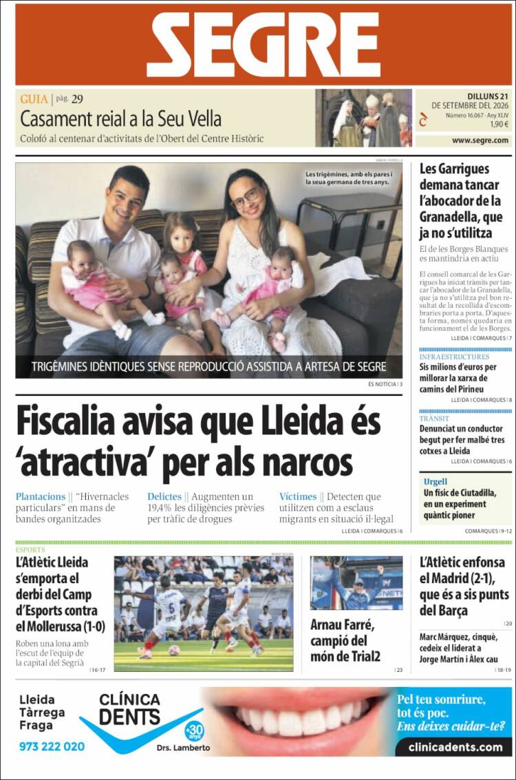 Portada de Segre (Espa&ntilde;a)