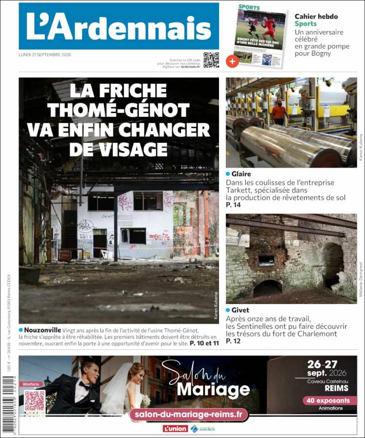 Portada de L'Ardenais (Francia)