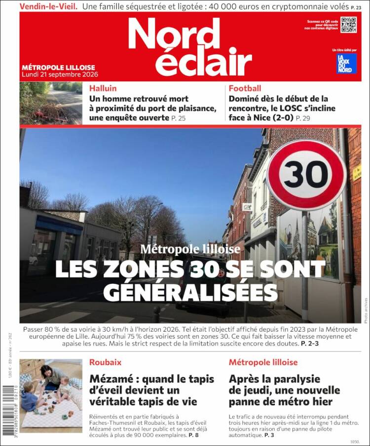 Portada de Nord Éclair (Francia)