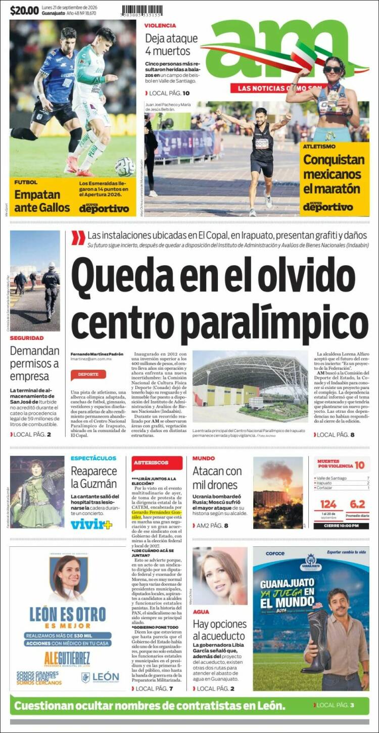 Portada de Al Día A.M. (M&eacute;xico)
