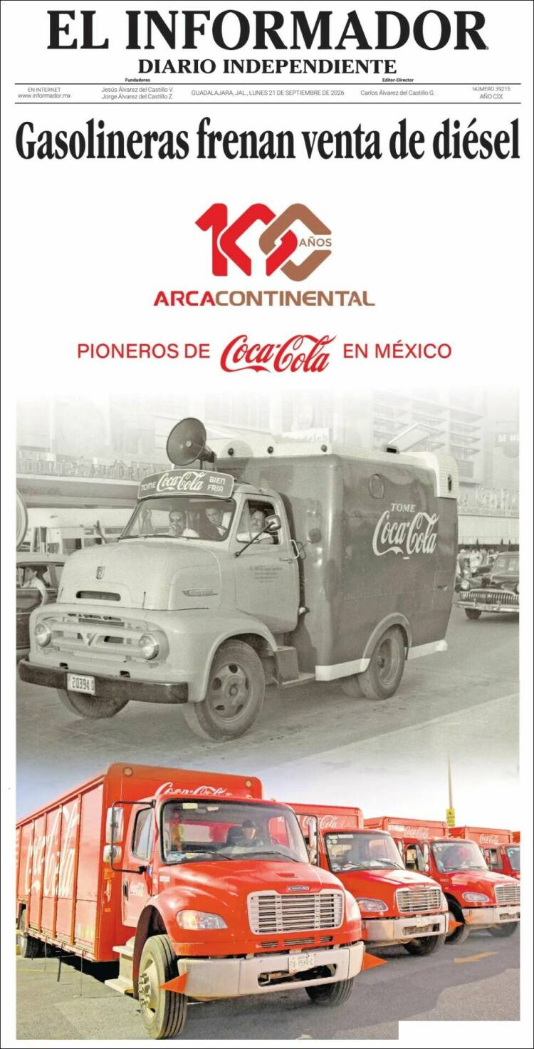 Portada de El Informador (M&eacute;xico)