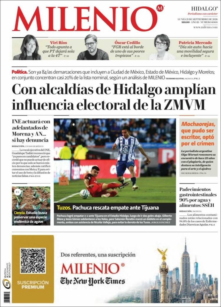 Portada de Milenio de Hidalgo (M&eacute;xico)