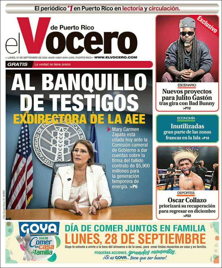 Portada de Vocero (Puerto Rico)