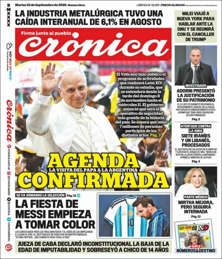 Portada de La Voz del Chaco (Argentina)