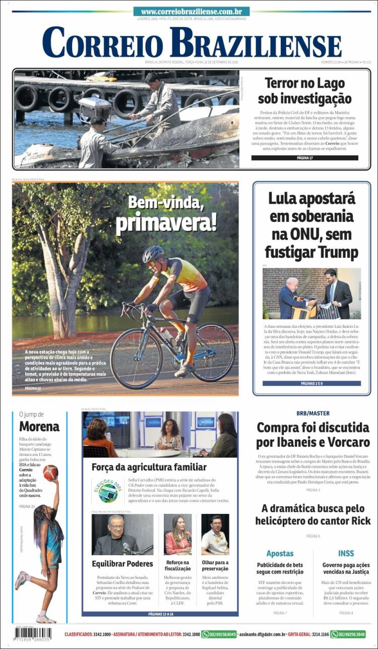 Portada de Correio Braziliense (Brasil)