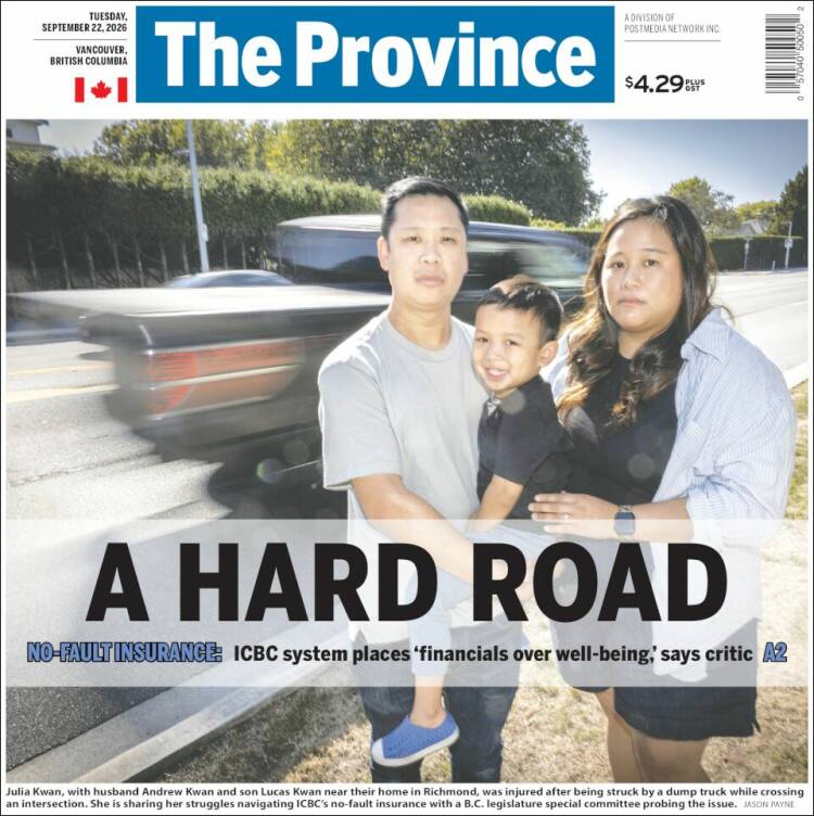 Portada de The Province (Canad&aacute;)