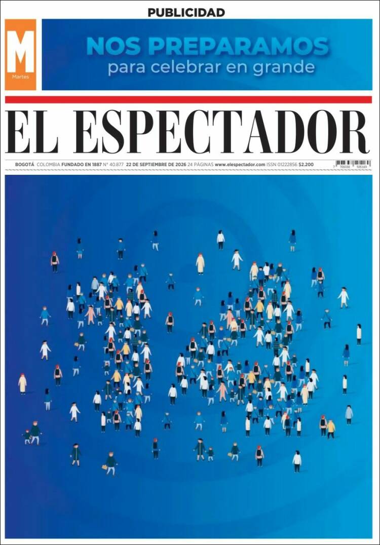 Portada de El Espectador (Colombia)