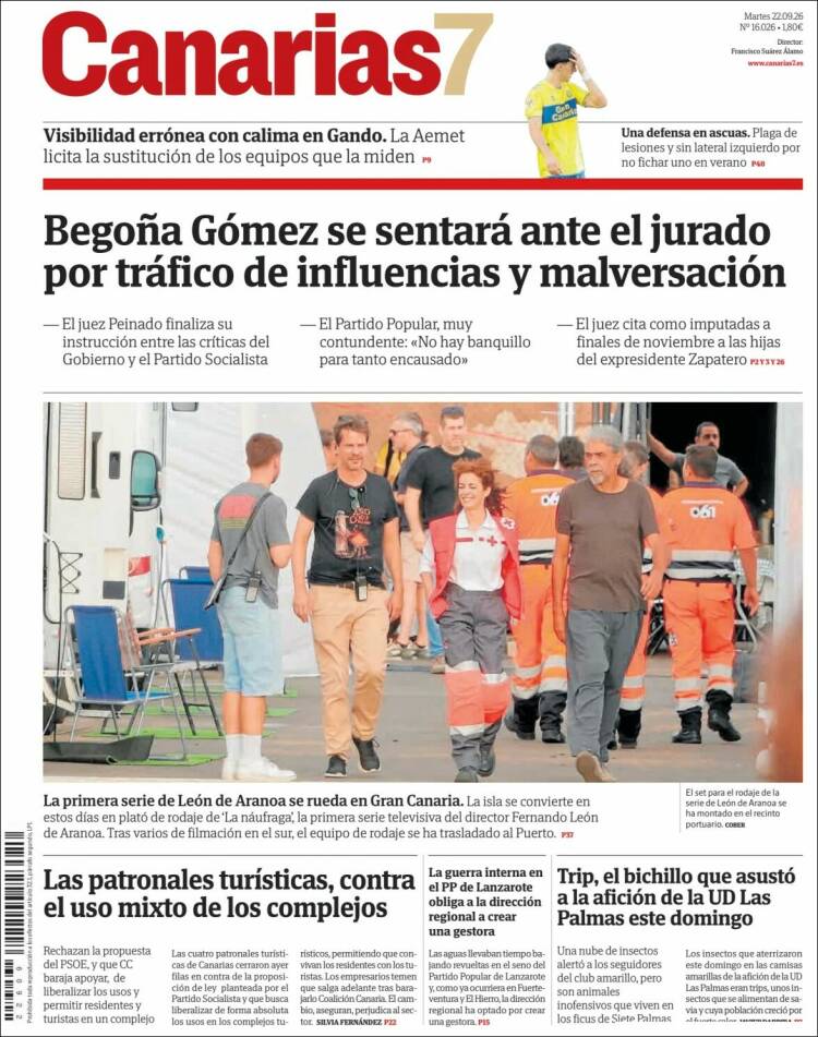 Portada de Canarias 7 (Espa&ntilde;a)