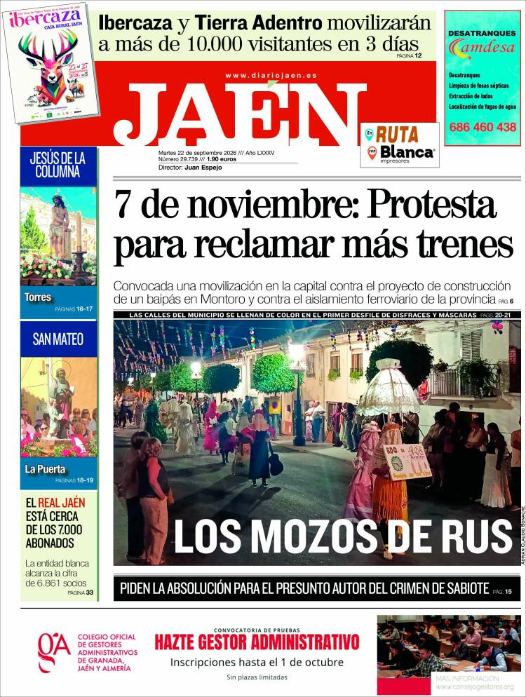 Portada de Diario Jaén (Espa&ntilde;a)