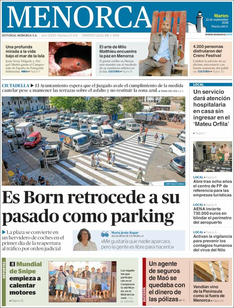 Portada de Menorca - Diario Insular (Espa&ntilde;a)