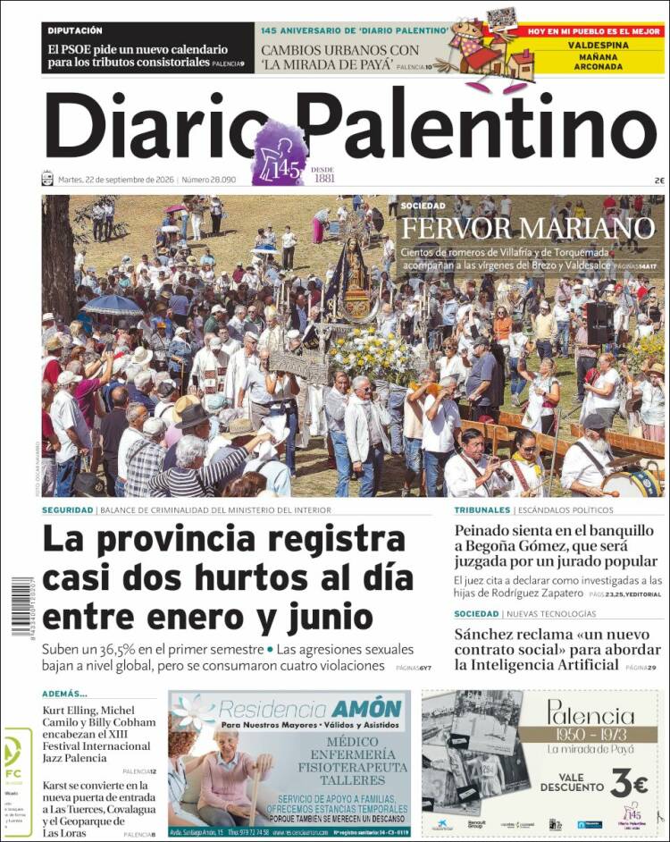 Portada de Diario Palentino (Espa&ntilde;a)
