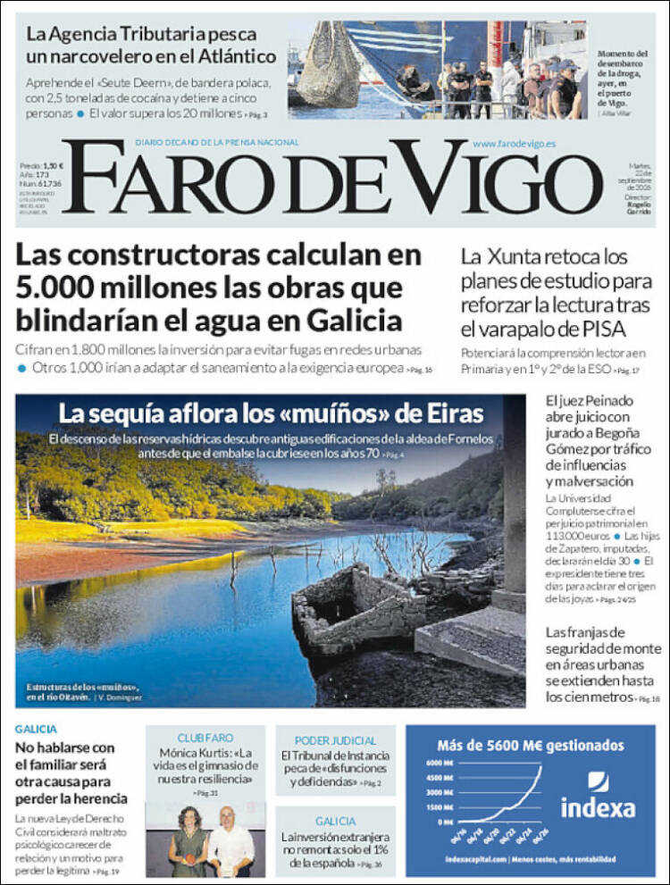 Portada de Faro de Vigo (Espa&ntilde;a)