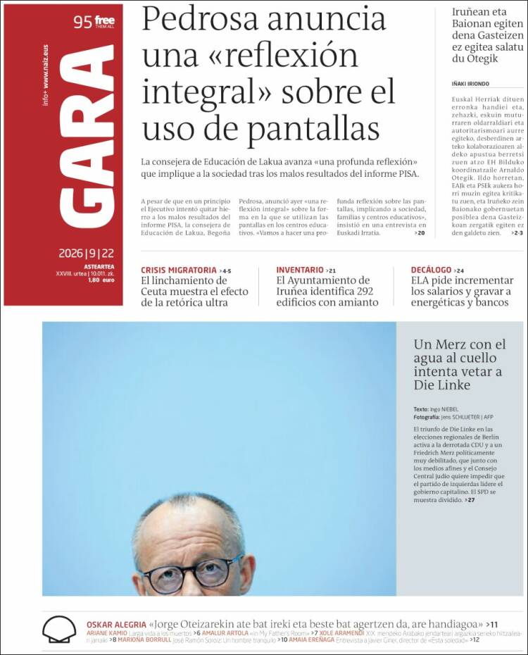 Portada de Gara (Espa&ntilde;a)
