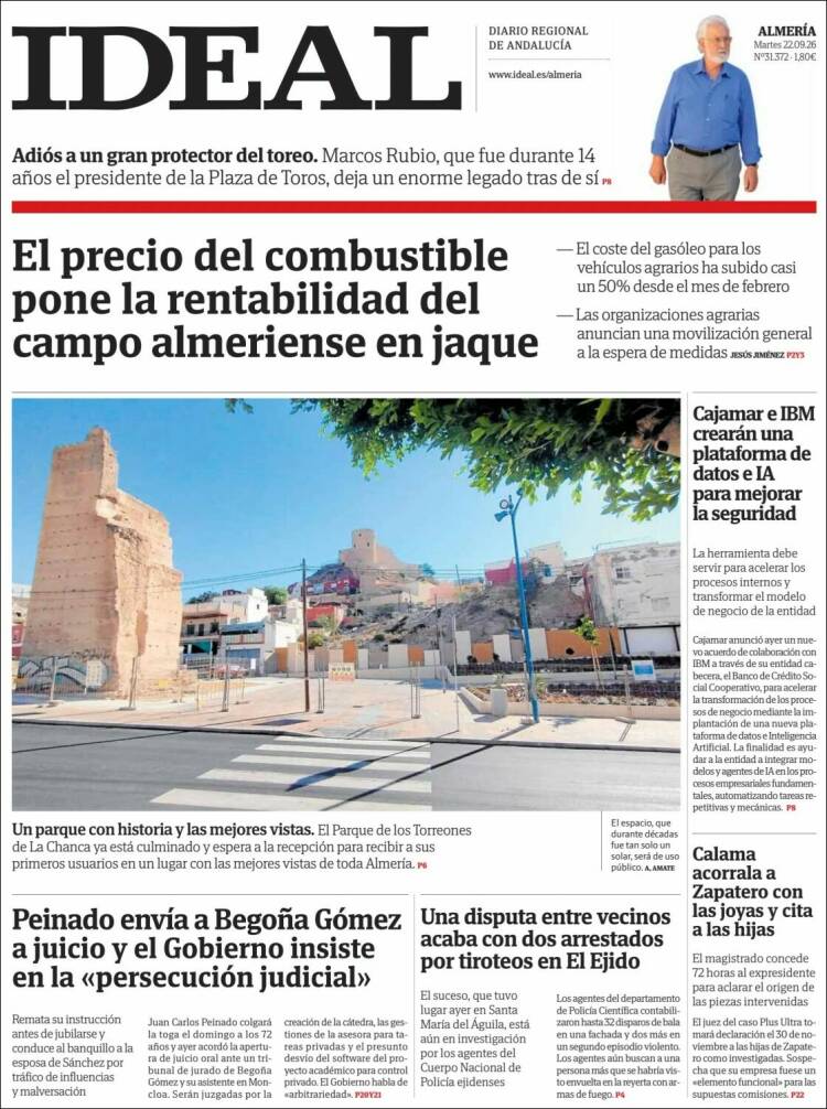 Portada de Ideal Almeria (Espa&ntilde;a)