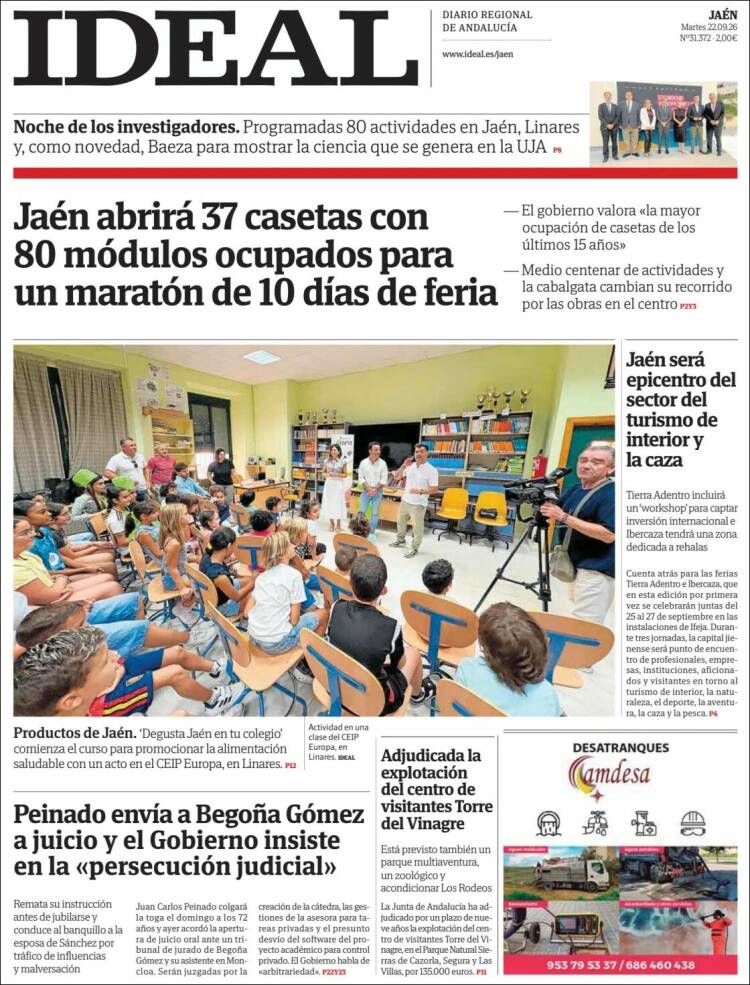 Portada de El Ideal de Jaén (Espa&ntilde;a)
