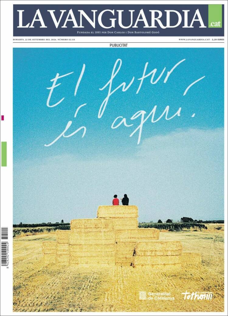 Portada de La Vanguardia (Espa&ntilde;a)
