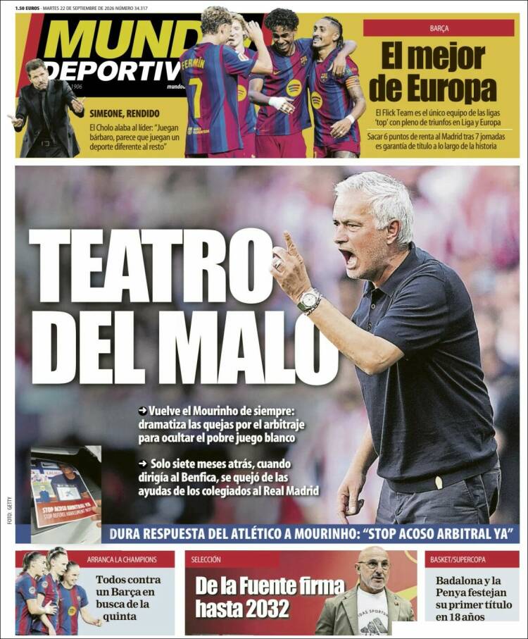 Portada de El Mundo Deportivo (Espa&ntilde;a)