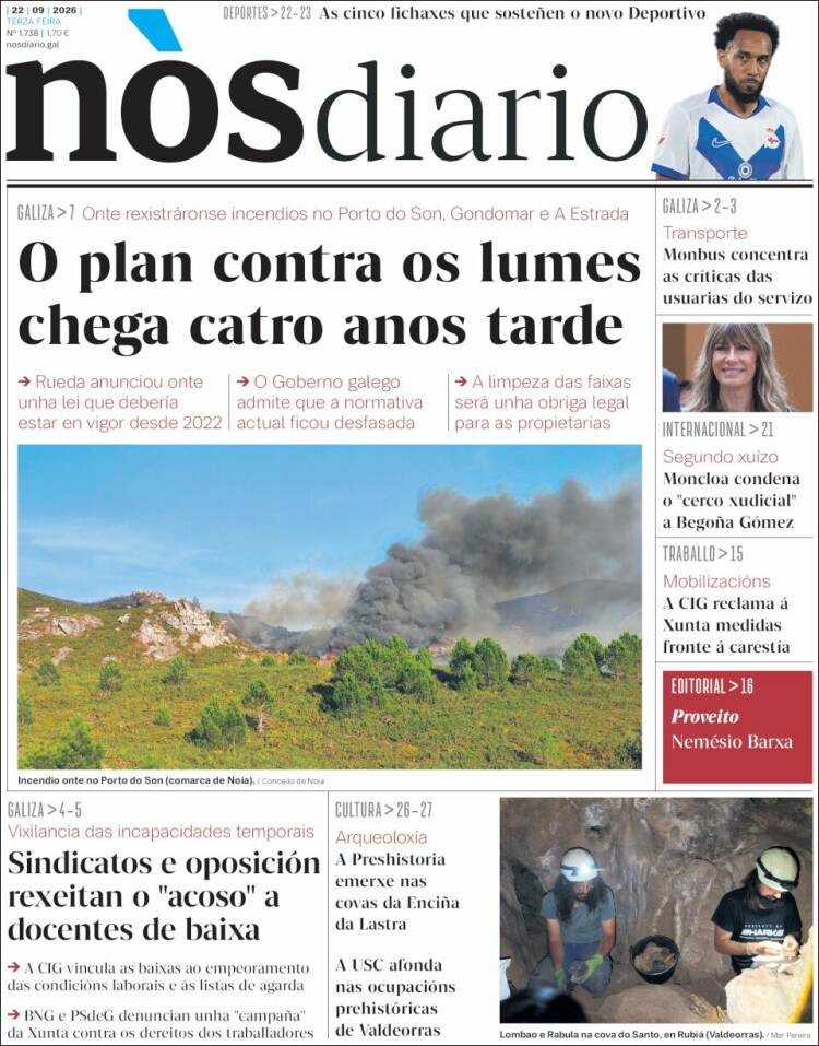 Portada de Nòs Diario (Espa&ntilde;a)
