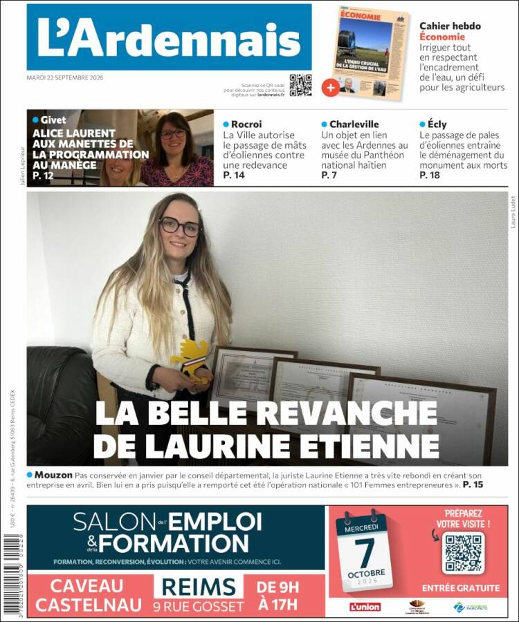 Portada de L'Ardenais (Francia)