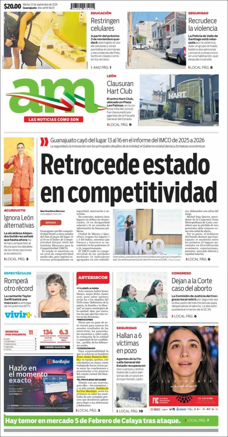 Portada de Al Día A.M. (M&eacute;xico)