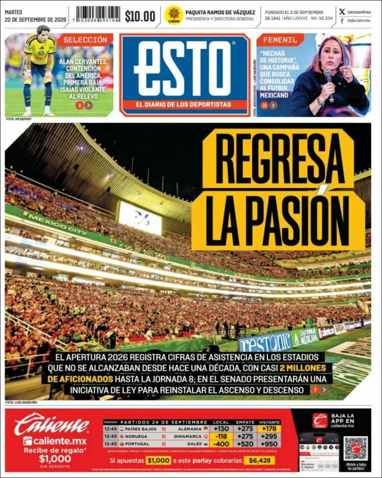 Portada de Esto (M&eacute;xico)