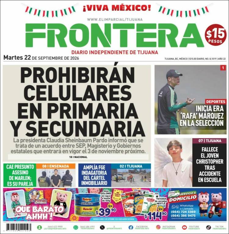 Portada de Frontera (M&eacute;xico)