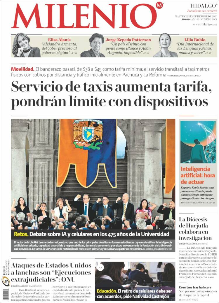 Portada de Milenio de Hidalgo (M&eacute;xico)