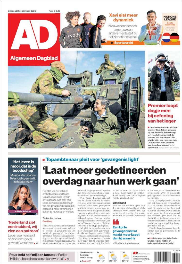Portada de AD (Pa&iacute;ses Bajos)