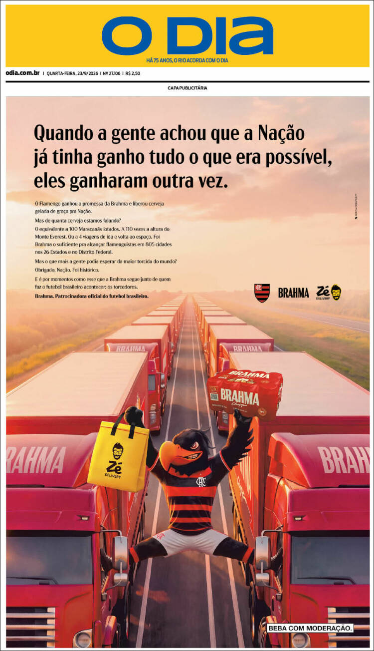 Portada de O Dia (Brasil)
