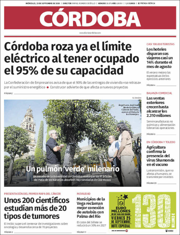 Portada de Diario de Córdoba (Espa&ntilde;a)