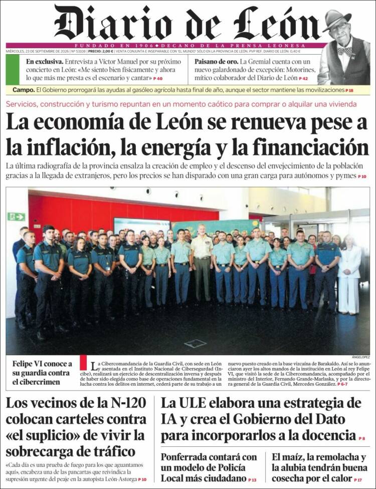 Portada de Diario de León (Espa&ntilde;a)