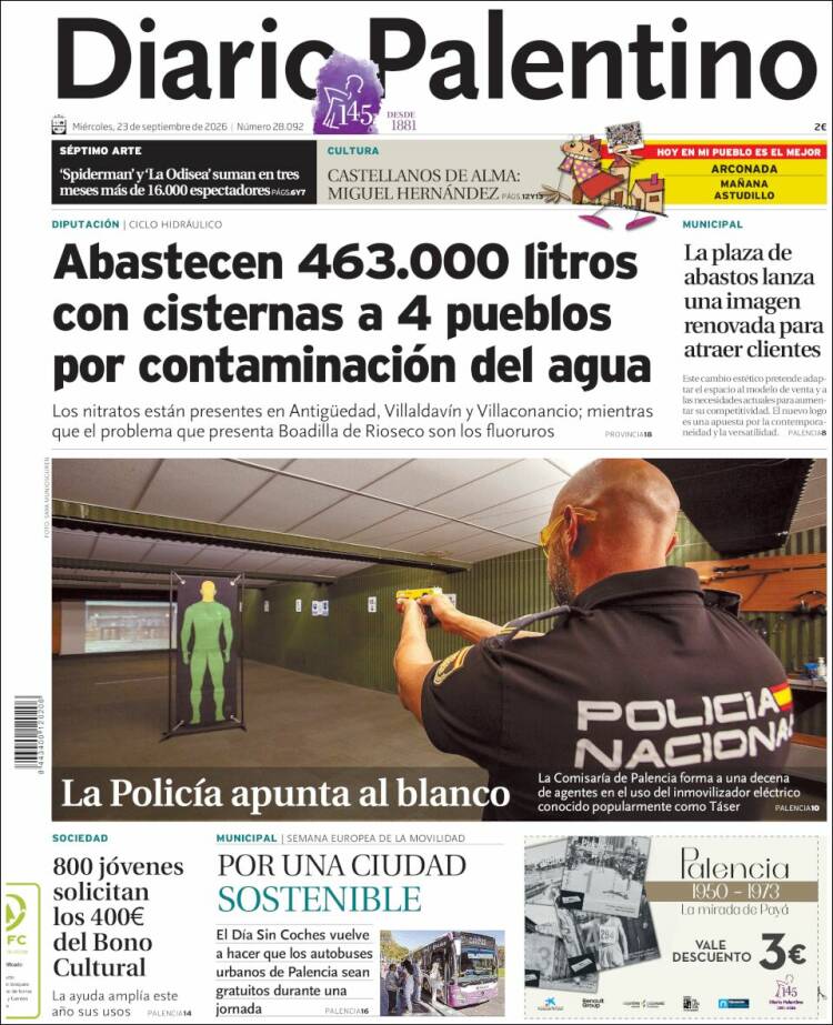 Portada de Diario Palentino (Espa&ntilde;a)