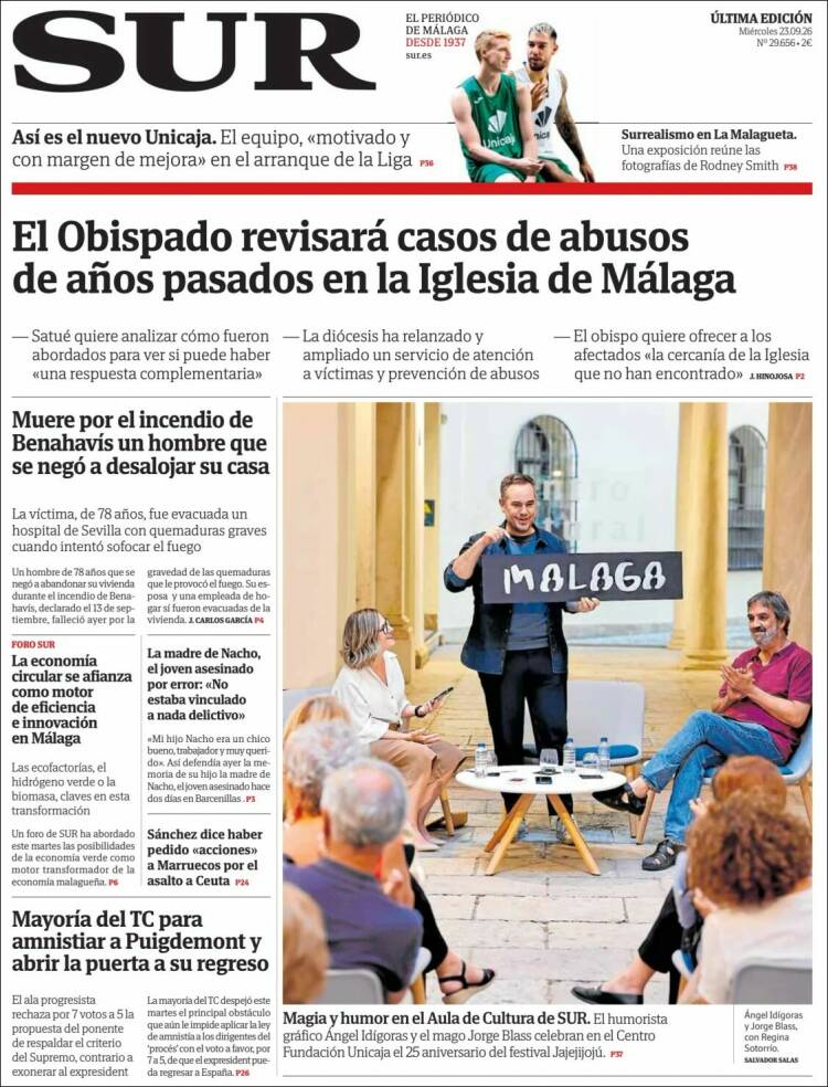Portada de Diario el Sur (Espa&ntilde;a)