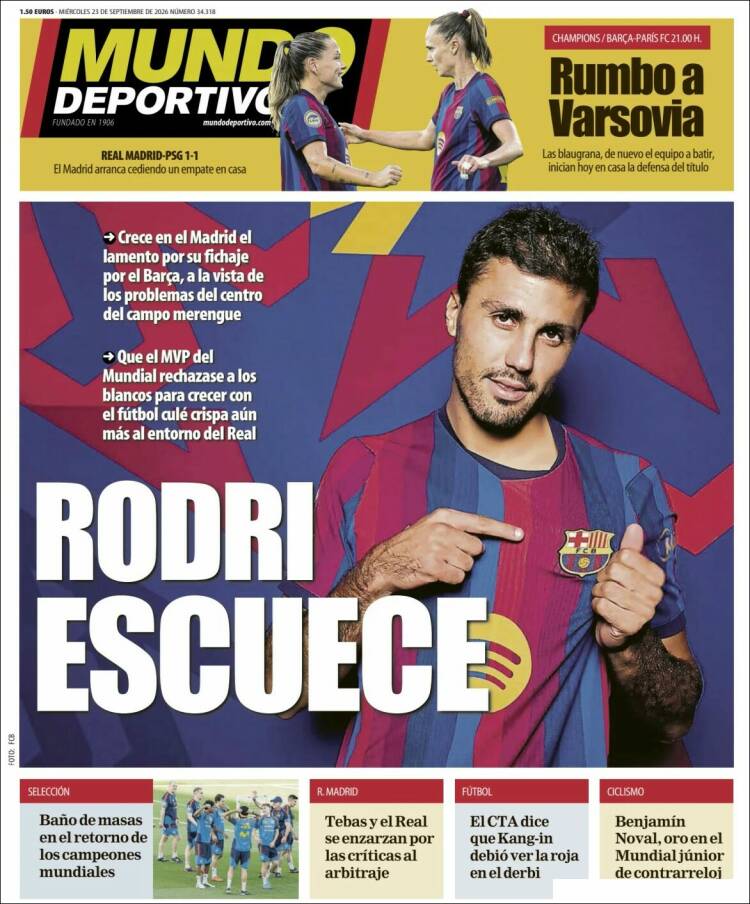 Portada de El Mundo Deportivo (Espa&ntilde;a)