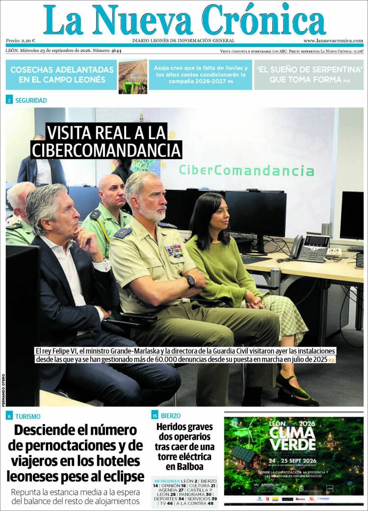 Portada de La Nueva Crónica (Espa&ntilde;a)