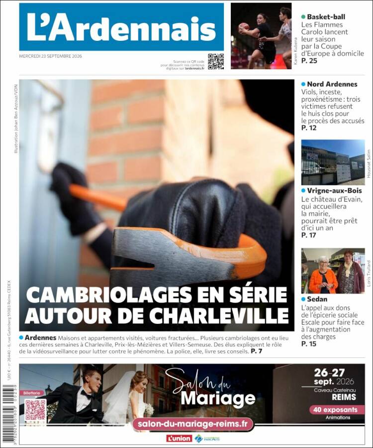 Portada de L'Ardenais (Francia)