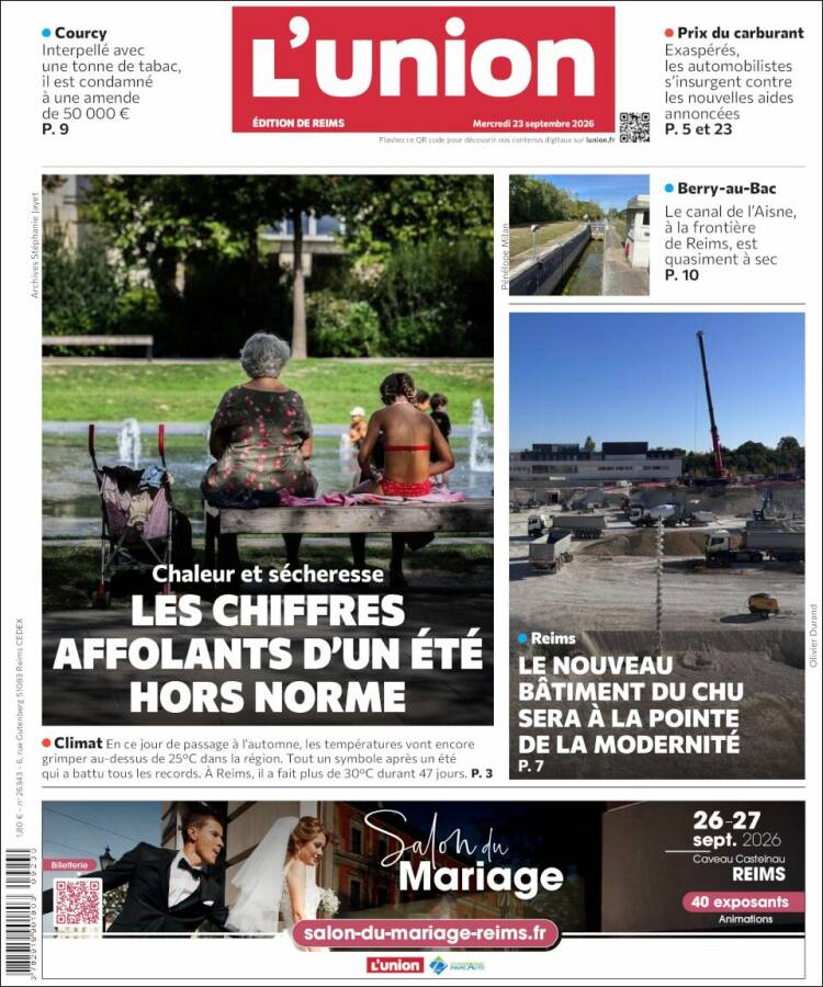 Portada de L'Union (Francia)