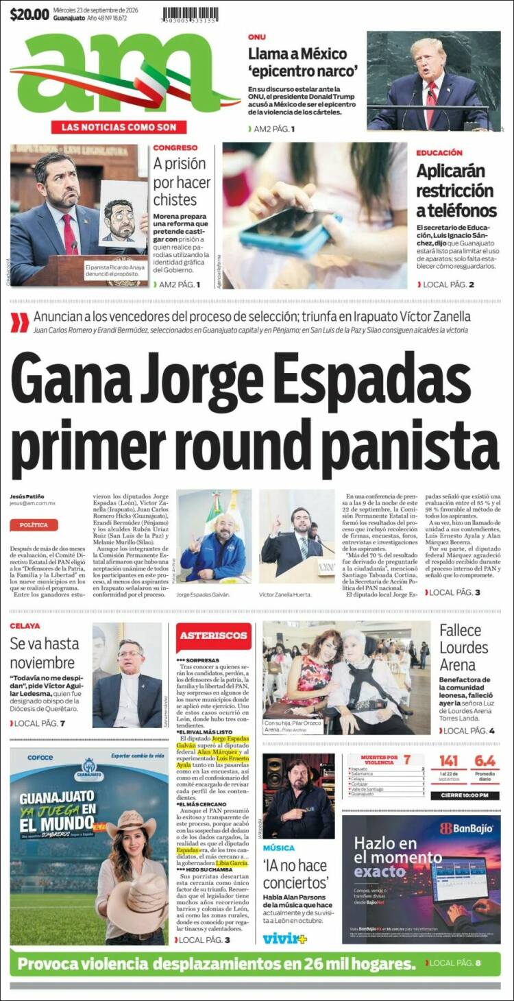 Portada de Al Día A.M. (M&eacute;xico)