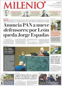 Portada de Milenio de León (M&eacute;xico)
