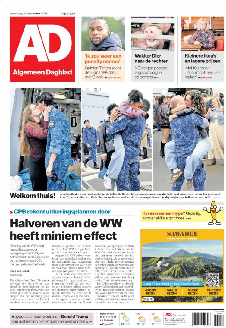 Portada de AD (Pa&iacute;ses Bajos)