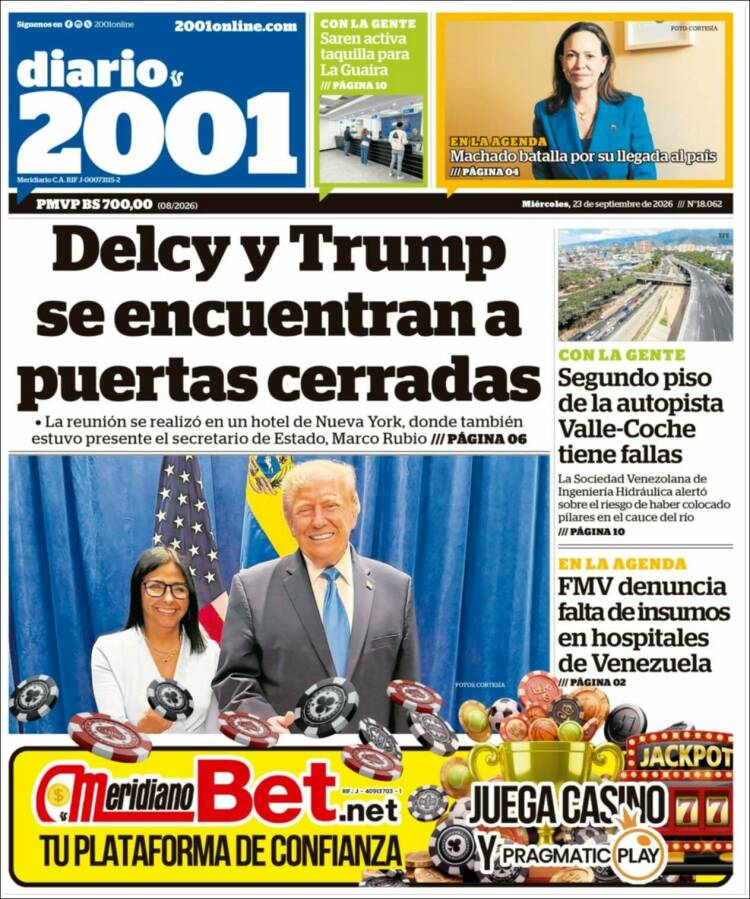Portada de 2001 - Dosmiluno (Venezuela)