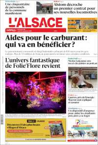 Portada de Journal L'Alsace (France)