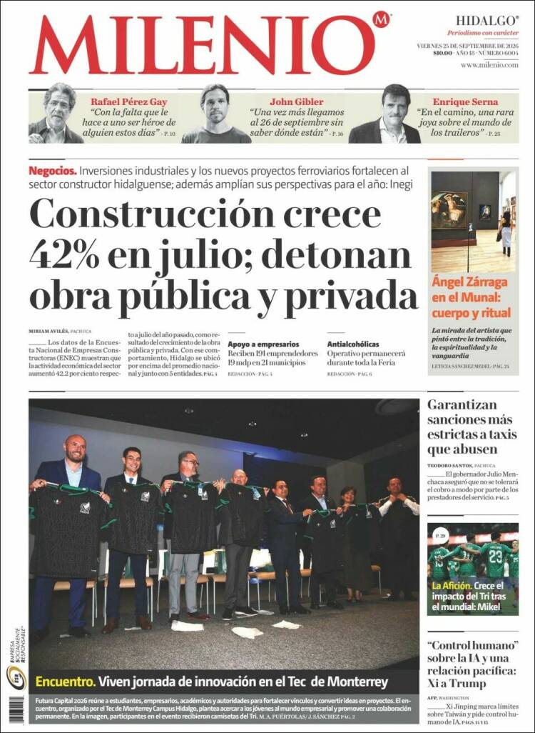 Portada de Milenio de Hidalgo (M&eacute;xico)