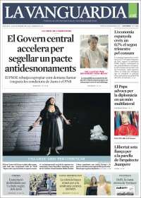 Portada de La Vanguardia (Espa&ntilde;a)