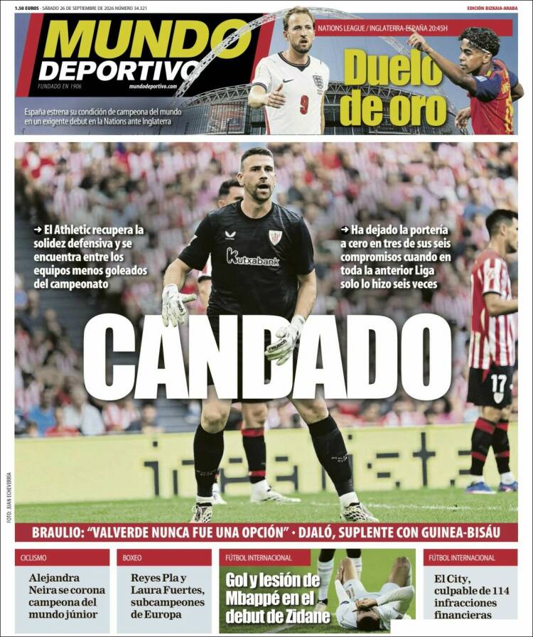 Portada de Mundo Deportivo Bizkaia (Spain)