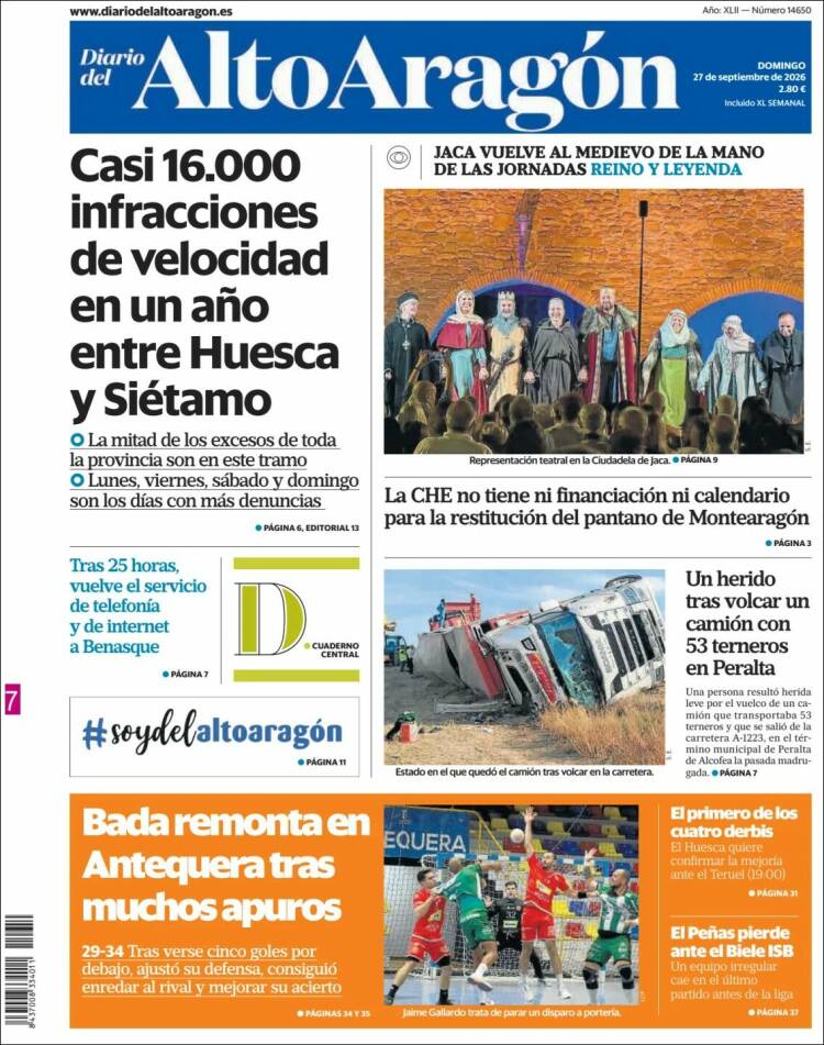 Portada de Diario del AltoAragón (Espa&ntilde;a)